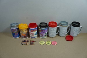 Assorted Back to the 50s Cups and Buttons