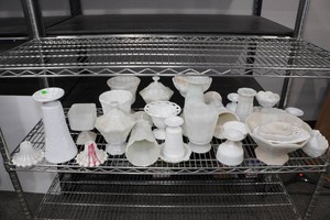 Assorted Vintage White Milk Glass Pieces