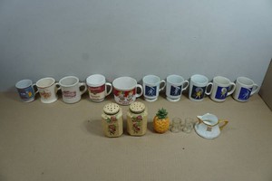 Assorted Vintage Mugs and Tableware