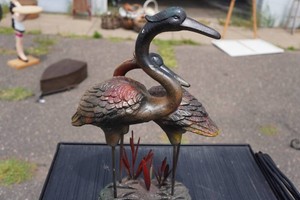 Decorative Crane Garden Sculpture