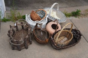 Assorted Wicker Woven Baskets