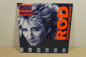 Rod Stewart Camouflage Vinyl Record Album