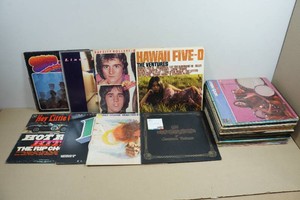 Assorted Vinyl Record Albums - Hawaii Five-O, Harry Chapin, History of Music