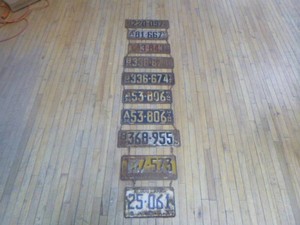 Vintage License Plates