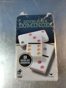 Cardinal Double Six Color Dot Dominoes