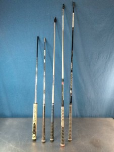 Variety of high-performance replacement golf club grips and shafts spanning different styles, profiles, and textures.