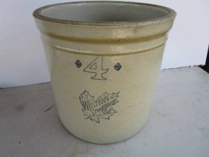Western Stoneware #4 Crock