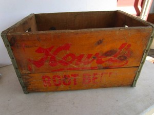 Howels Root Beer Wooden Crate