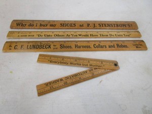 Wooden Rulers, Vintage