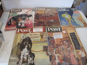 Saturday Evening Post & Look Magazines 1940s