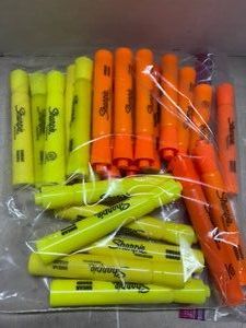 Yellow and Orange Sharpie Highlighters