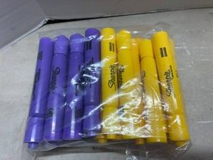Purple and Yellow Sharpie Highlighters