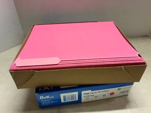 Pink File Folders