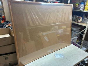 Staples Oak Frame 48 x 36 Cork Bulletin Board