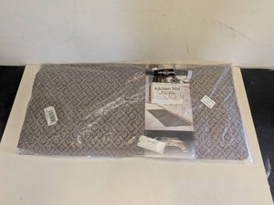 NEW MOHAWK HOME KITCHEN MAT FLORAL BATIK TAUPE