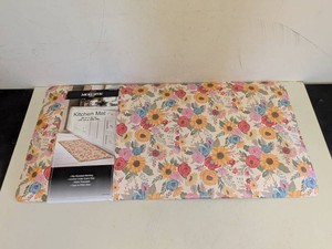 NEW MOHAWK HOME KITCHEN MAT BOUQUETS ALLOVER MULTI
