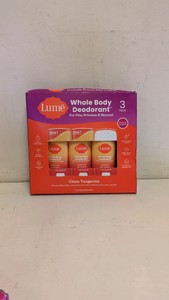 NEW LUME WHOLE BODY DEODORANT 3PK