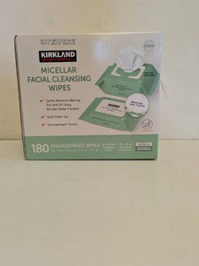 NEW KIRKLAND SIGNATURE MICELLAR FACIAL CLEANSING WIPES 180CT