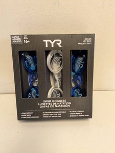 TYR ADULT SWIM GOGGLES 3PK