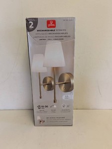 GLOBE RECHARGEABLE SCONCES 2PK