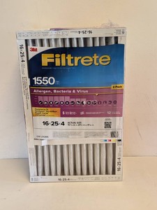 NEW 3M FILTRETE 1550 16x25x4 FILTERS 2PK