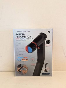 SHARPER IMAGE POWER PERCUSSION HOTCOLD REACH PERCUSSION MASSAGER