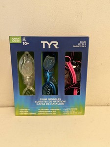 TYR JUNIOR SWIM GOGGLES 3PK