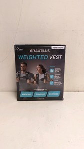 NAUTILUS WEIGHTED VEST 12LBS ADJUSTABLE FIT
