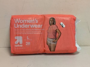 NEW UP & UP WOMENS UNDERWEAR LARGE 28PK