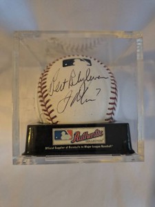 Joe Mauer and Bert Blyleven Signed Baseball