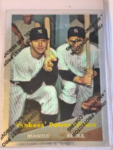 Mickey Mantle and Yogi Bera Card