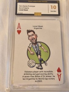 Lionel Messi Ace Card Graded 10