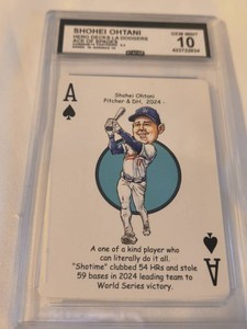 Shohei Ohtani Ace Of Spade Card Graded a 10