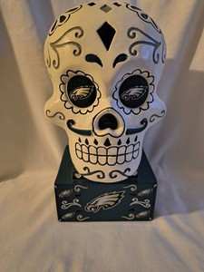 Philadelphia Eagles Sugar Skull Statue