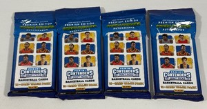 (4) 2020 Panini Contenders Basketball Fat Packs (#1)