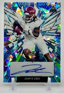 Jahmyr Gibbs 2022 Leaf Valiant Auto 47 Rookie Football Card No. BA-JG1