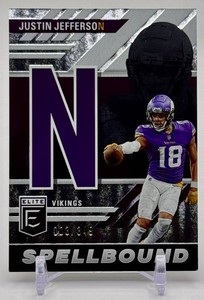 Justin Jefferson 2023 Elite Spellbound N 003349 Minnesota Vikings Football Card No. SB-JJ9