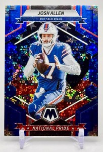 Josh Allen 2023 Mosaic National Pride Blue No Huddle 3875 Football Card No. 257
