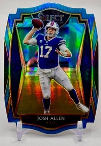 Josh Allen 2020 Select Light Blue Die-Cut Football Card No. 121