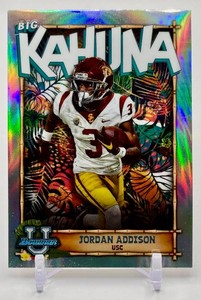 Jordan Addison 2022 Bowman Chrome Big Kahuna CASE HIT SSP Minnesota Vikings Rookie Football Card No. TBK-12