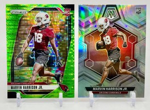 Marvin Harrison 2-Card Rookie Parallel Football Card Lot