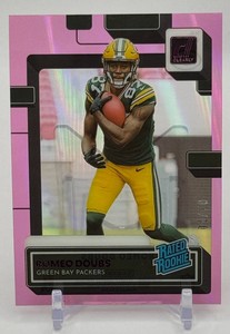Romeo Doubs 2022 Donruss Clearly Pink 0310 Rookie Football Card No. 85