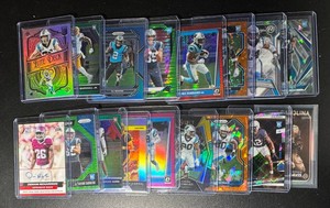 Carolina Panthers 17-Card ParallelAutoSwatch Football Card Lot