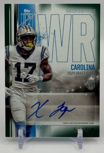 Xavier Legette 2024 Topps Signature Class Green 138150 Auto Rookie Football Card No. RCA-XL
