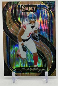 Malik Nabers 2024 Select Premier Level Copper Shock 002299 Rookie Football Card No. 116