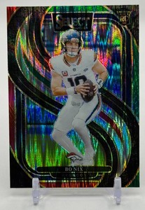 Bo Nix 2024 Select RedGreen Shock Premier Level Rookie Football Card No. 117