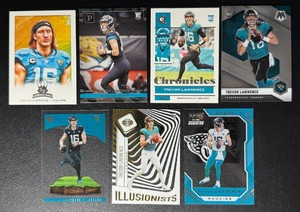 Trevor Lawrence 7-Card Rookie Football Card Lot