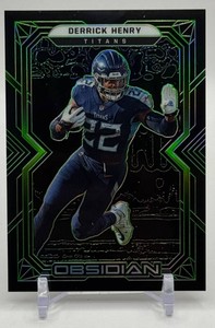 Derrick Henry 2022 Obsidian Green 3450 Football Card No. 99