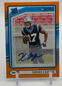 Xavier Legette 2024 Donruss Orange Auto Rookie Football Card No. 323