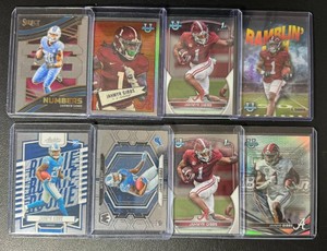 Jahmyr Gibbs 8-Card Rookie Football Card Lot